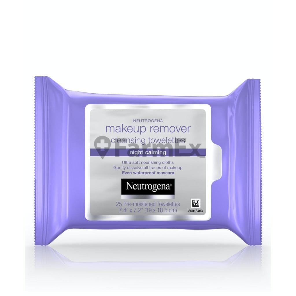 Toallitas Desmaquillantes "Makeup Remover" "Night calming" x 25 unidades Farmex-Fonasa-Persistente